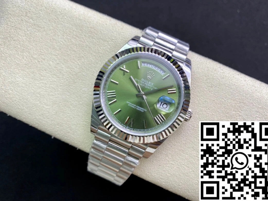 Rolex EW Day M228239-0033 Olive Factory Dial Green Date 0423
